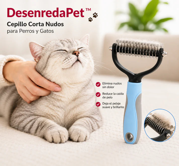 SoftPet™ Cepillo Corta Nudos Profesional para Perros y Gatos 🐾