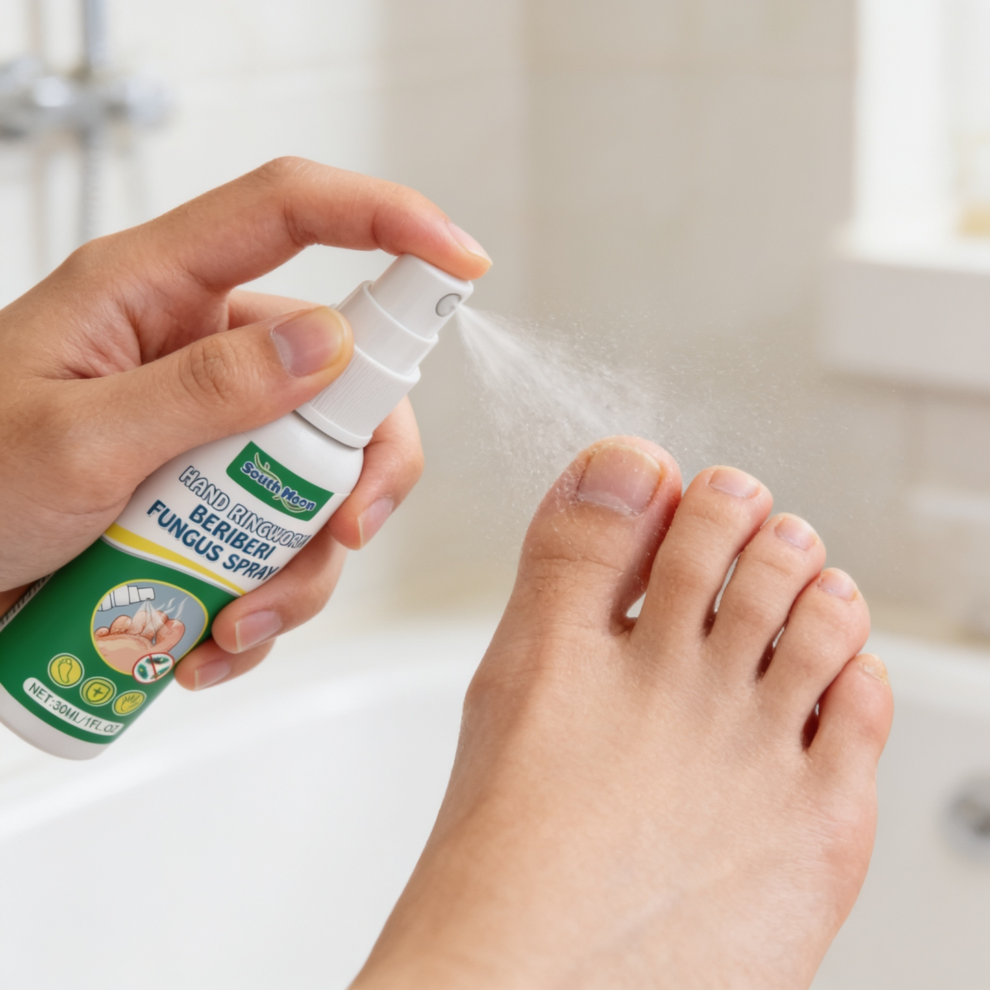 Spray Antihongos para Pies con Sensación de Frescura y Comodidad